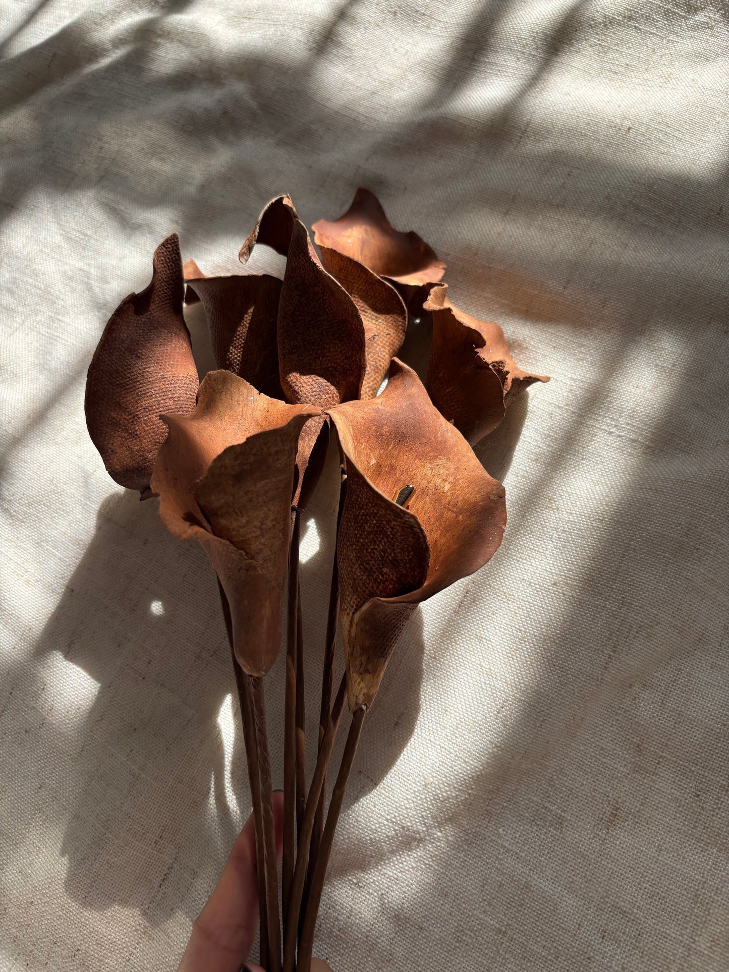 Lirios Oxidados con Oro